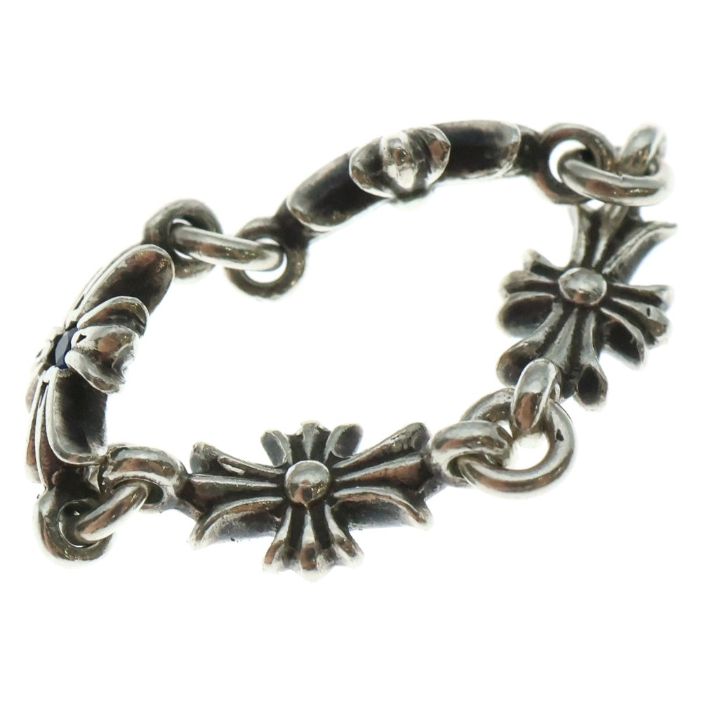CHROME HEARTS(クロムハーツ) RING TNY E CH PLS タイニーECHプラスリング サファイア シルバー