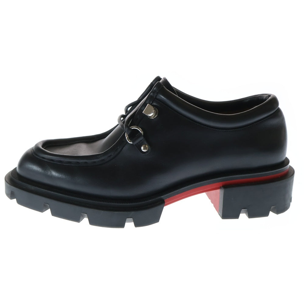 CHRISTIAN LOUBOUTIN(クリスチャンルブタン) Our Pabelito レザー ダービーローカットシューズ ブラック