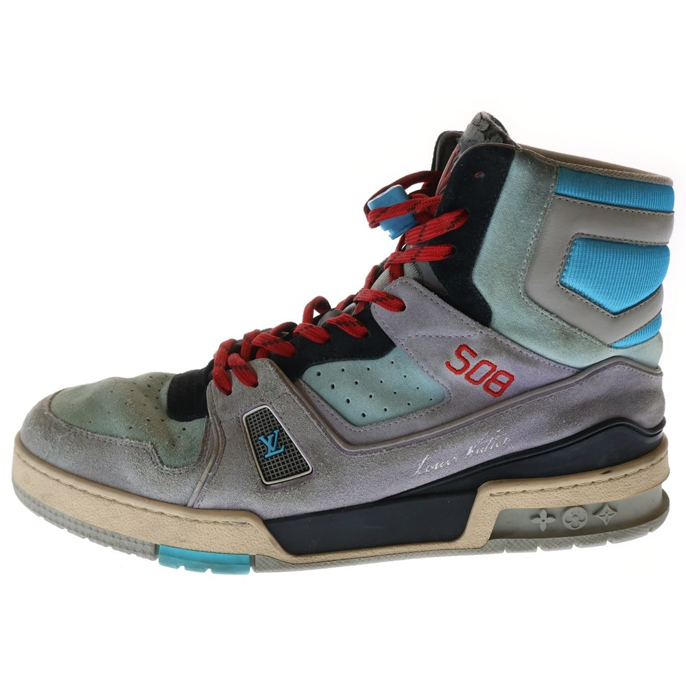 LOUIS VUITTON(ルイヴィトン) LVトレイナーライン スウェードハイカットスニーカー パープル VL1119