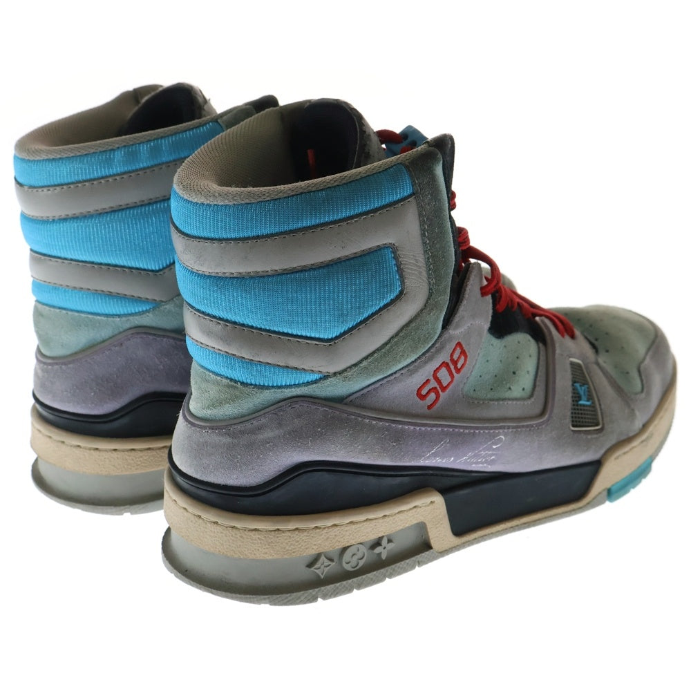 LOUIS VUITTON(ルイヴィトン) LVトレイナーライン スウェードハイカットスニーカー パープル VL1119