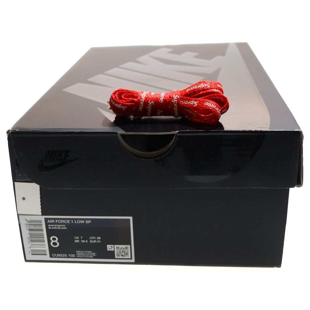 SUPREME(シュプリーム) ×SUPREME AIR FORCE 1 LOW シュプリーム エア フォース 1 ローカットスニーカー ホワイト US8/26.0cm CU9225-100