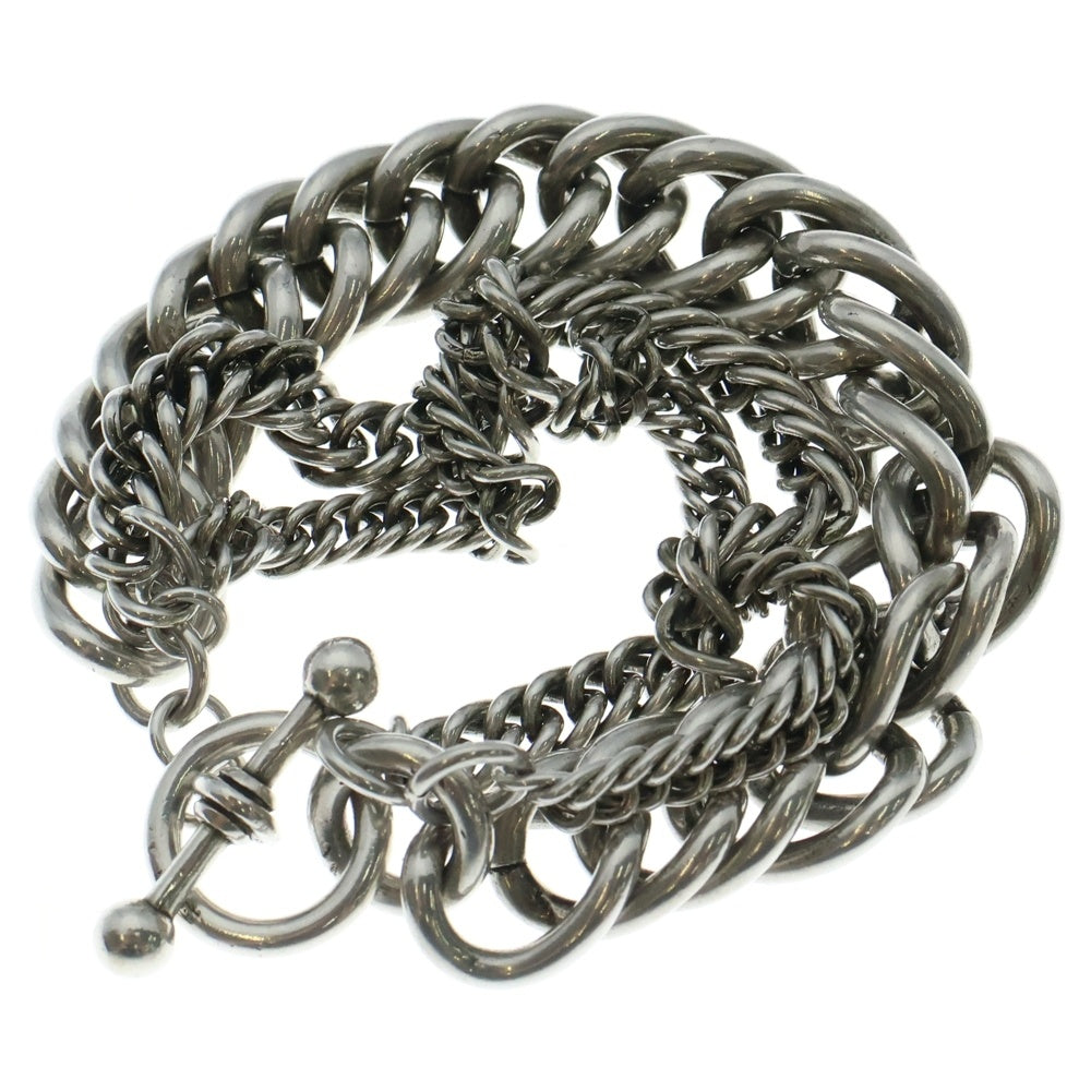 ANN DEMEULEMEESTER(アンドゥムルメステール) 24AW Esa Multi Chains Bracelet マルチチェーンブレスレット シルバー