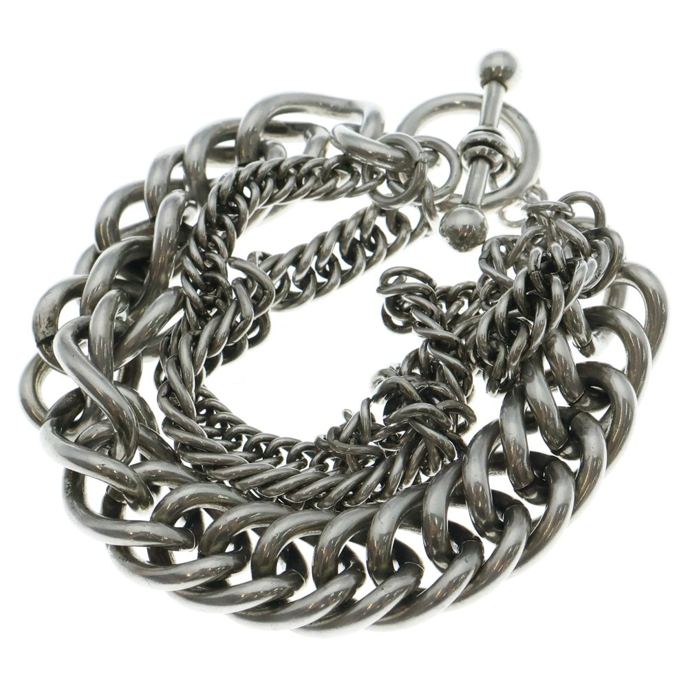 ANN DEMEULEMEESTER(アンドゥムルメステール) 24AW Esa Multi Chains Bracelet マルチチェーンブレスレット シルバー