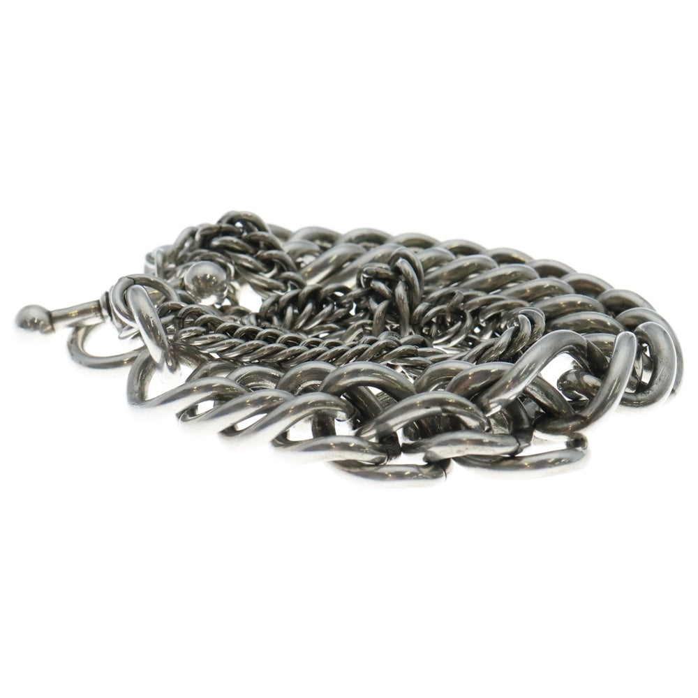 ANN DEMEULEMEESTER(アンドゥムルメステール) 24AW Esa Multi Chains Bracelet マルチチェーンブレスレット シルバー