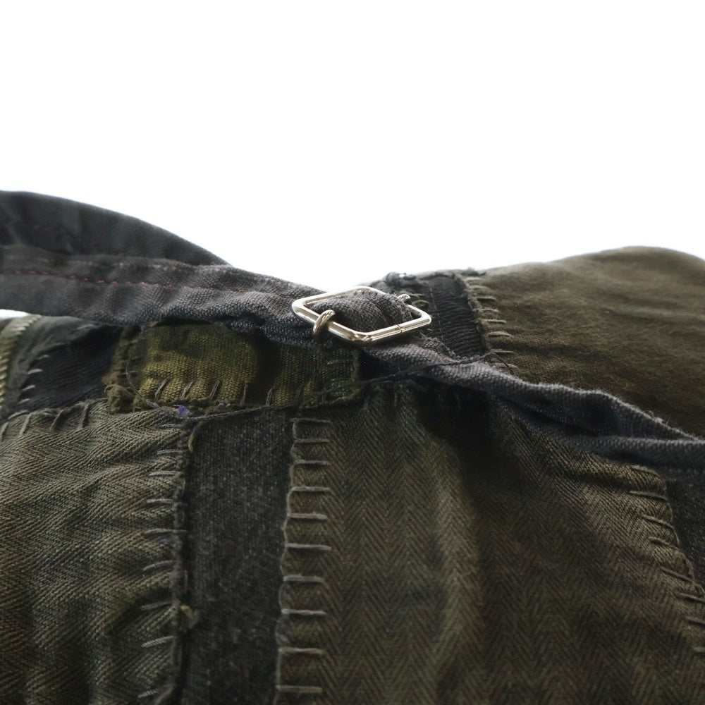 BLACK MEANS(ブラックミーンズ) 再構築 zip ショルダーバッグ カーキ