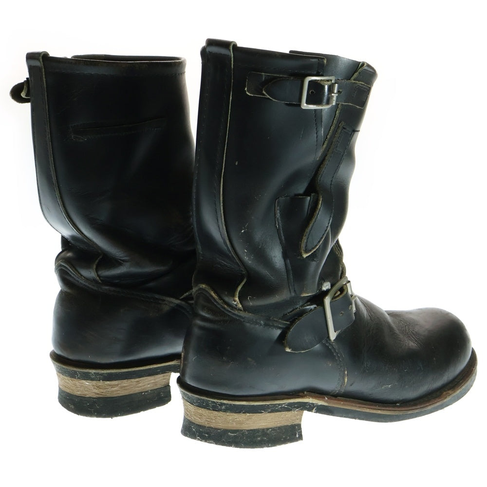 RED WING(レッド ウイング) レザーハイカットエンジニアブーツ ブラック