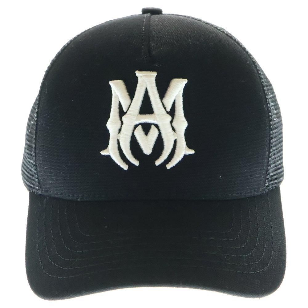 AMIRI(アミリ) MA LOGO TRUCKER HAT ロゴ刺繍 メッシュキャップ ブラック