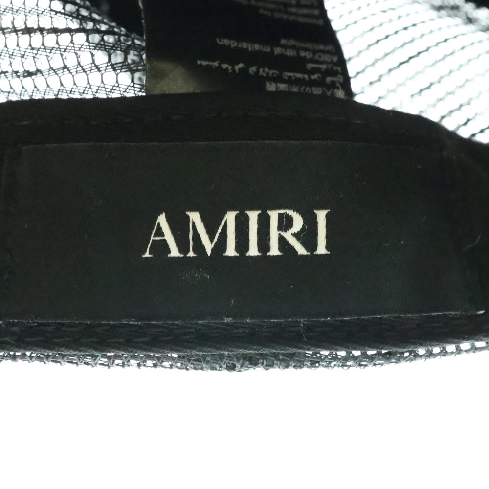 AMIRI(アミリ) MA LOGO TRUCKER HAT ロゴ刺繍 メッシュキャップ ブラック