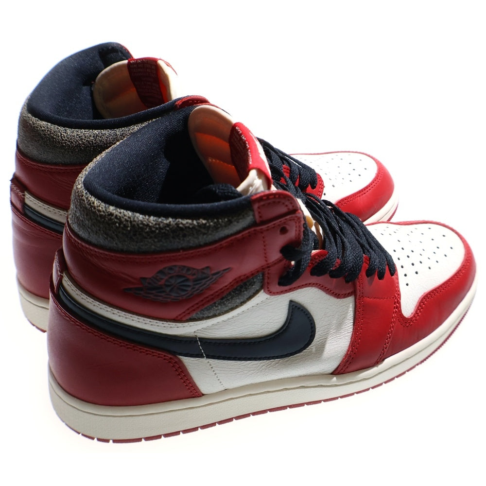 NIKE(ナイキ) AIR JORDAN 1 HIGH OG CHICAGO LOST & FOUND DZ5485-612 エアジョーダン1 シカゴ ロストアンドファウンド ハイカットスニーカー ホワイト/レッド US10.5/28.5cm