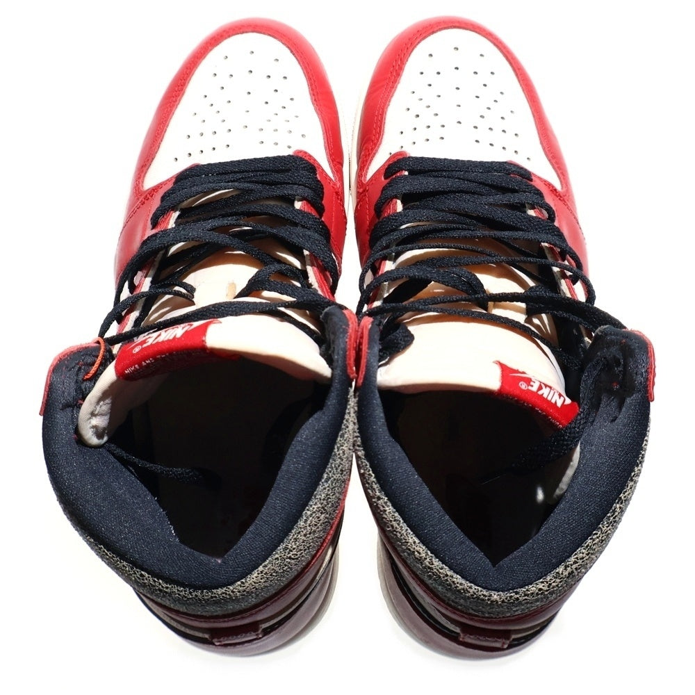NIKE(ナイキ) AIR JORDAN 1 HIGH OG CHICAGO LOST & FOUND DZ5485-612 エアジョーダン1 シカゴ ロストアンドファウンド ハイカットスニーカー ホワイト/レッド US10.5/28.5cm