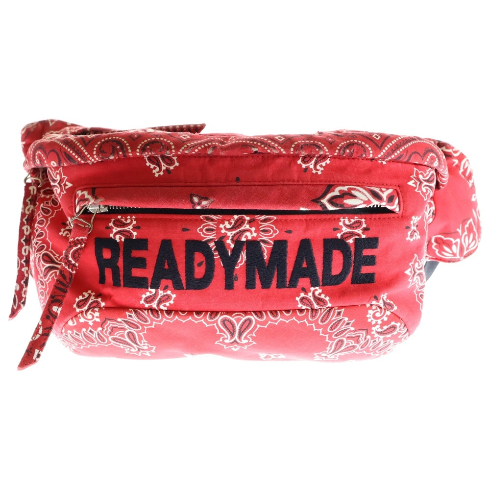 READY MADE(レディメイド) RED BANDANA BELT BAG バンダナ ベルト ウエストバッグ レッド