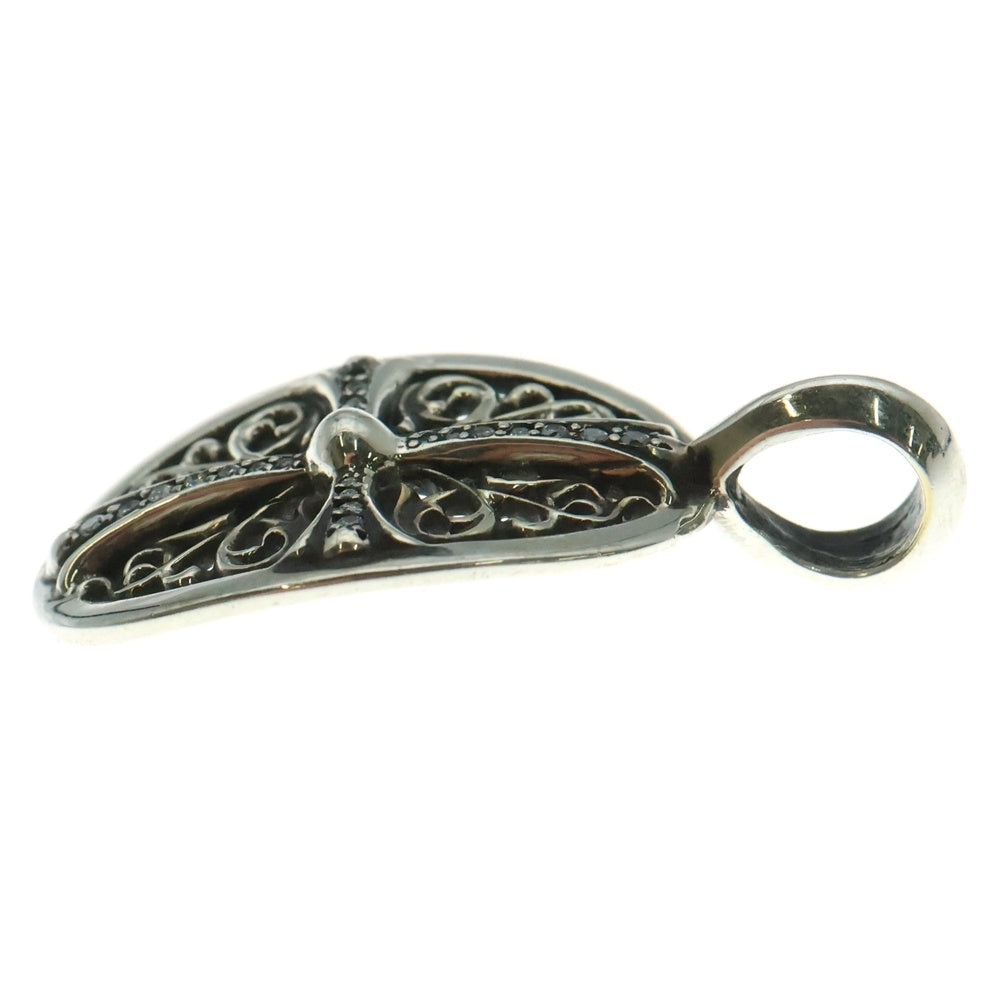 CHROME HEARTS(クロムハーツ) CLSC OVAL P DMND クラシックオーバル PAVEダイヤ シルバー ペンダントトップ