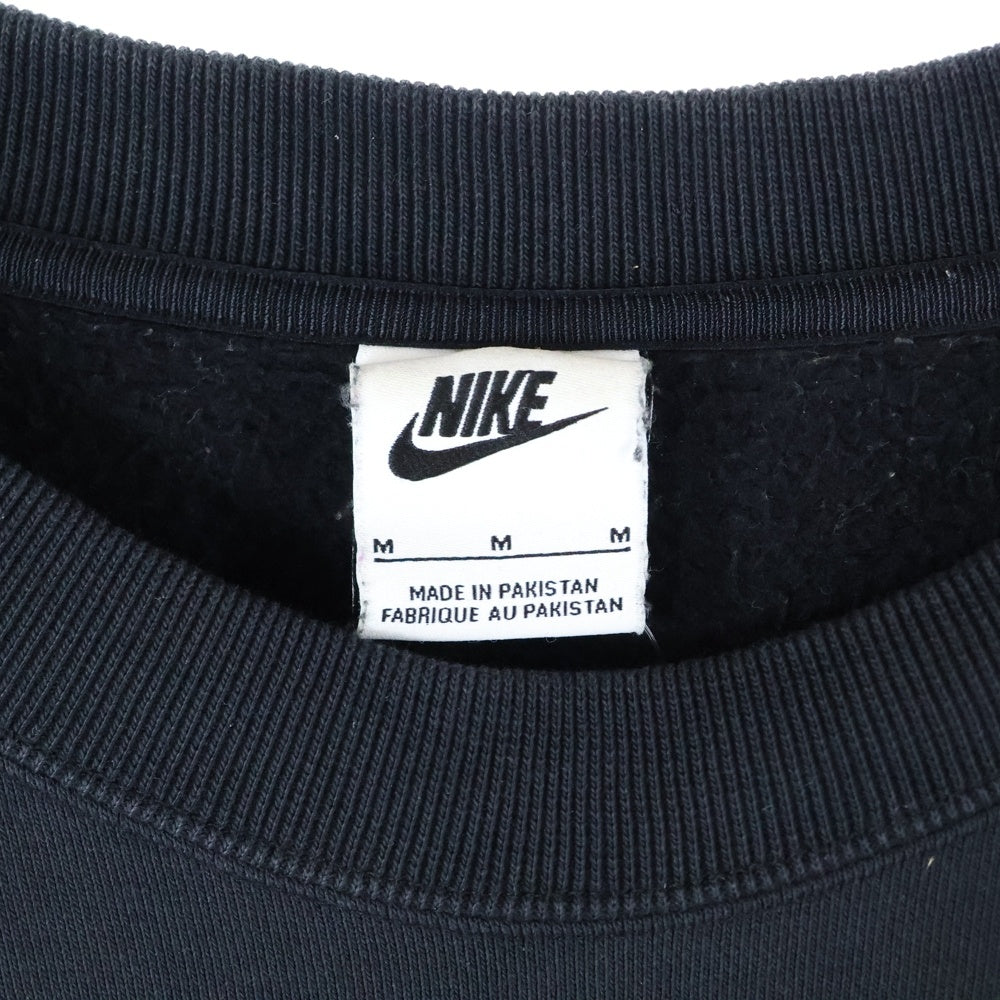 NIKE(ナイキ) ×STUSSY Washed NRG Fleece Crewneck ステューシー ウォッシュ加工 ロゴ刺繍 長袖スウェットトレーナー ブラック DO5310-010