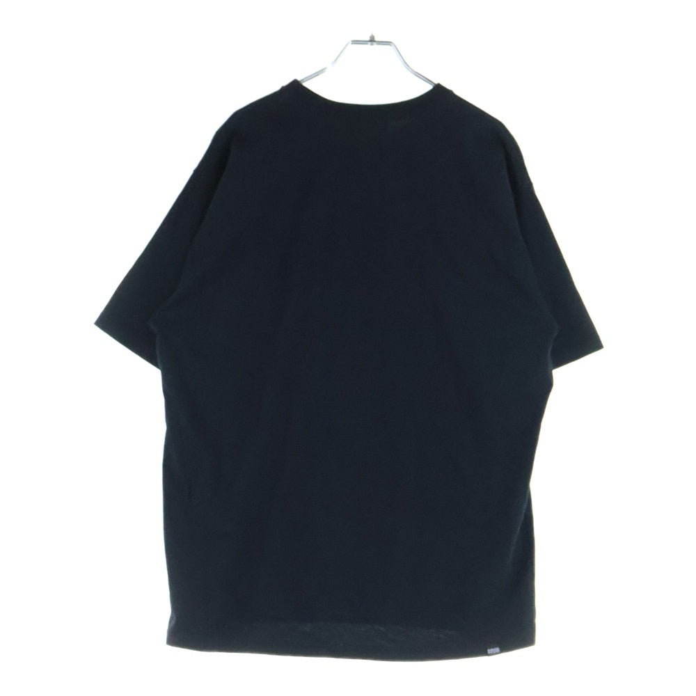 HYSTERIC GLAMOUR(ヒステリックグラマー) ヒスガール ロゴプリント クルーネック半袖Tシャツ ブラック