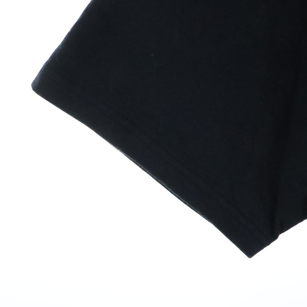 HYSTERIC GLAMOUR(ヒステリックグラマー) ヒスガール ロゴプリント クルーネック半袖Tシャツ ブラック