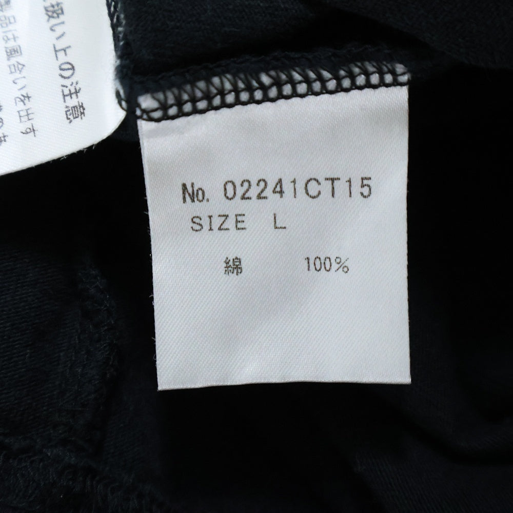 HYSTERIC GLAMOUR(ヒステリックグラマー) ヒスガール ロゴプリント クルーネック半袖Tシャツ ブラック