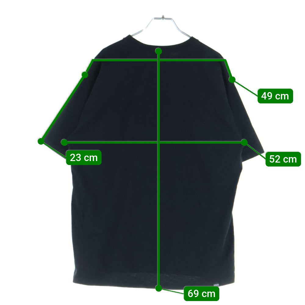 HYSTERIC GLAMOUR(ヒステリックグラマー) ヒスガール ロゴプリント クルーネック半袖Tシャツ ブラック