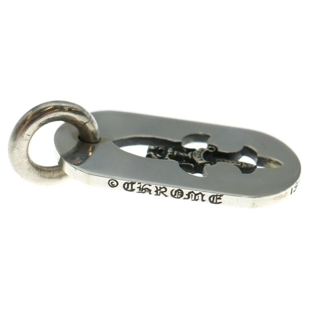 CHROME HEARTS(クロムハーツ) D TAG SML FLE DAG フレアダガードッグタグ スモールドッグタグ ネックレストップ シルバー