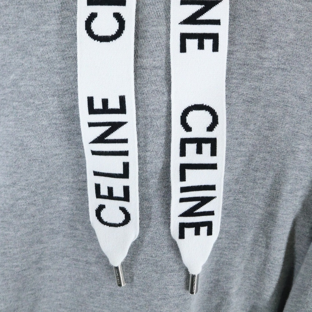 CELINE(セリーヌ) ドローコードロゴ プルオーバーパーカー グレー 2Y369670Q