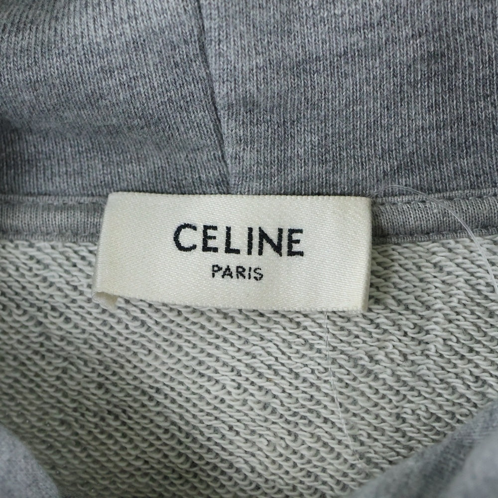CELINE(セリーヌ) ドローコードロゴ プルオーバーパーカー グレー 2Y369670Q