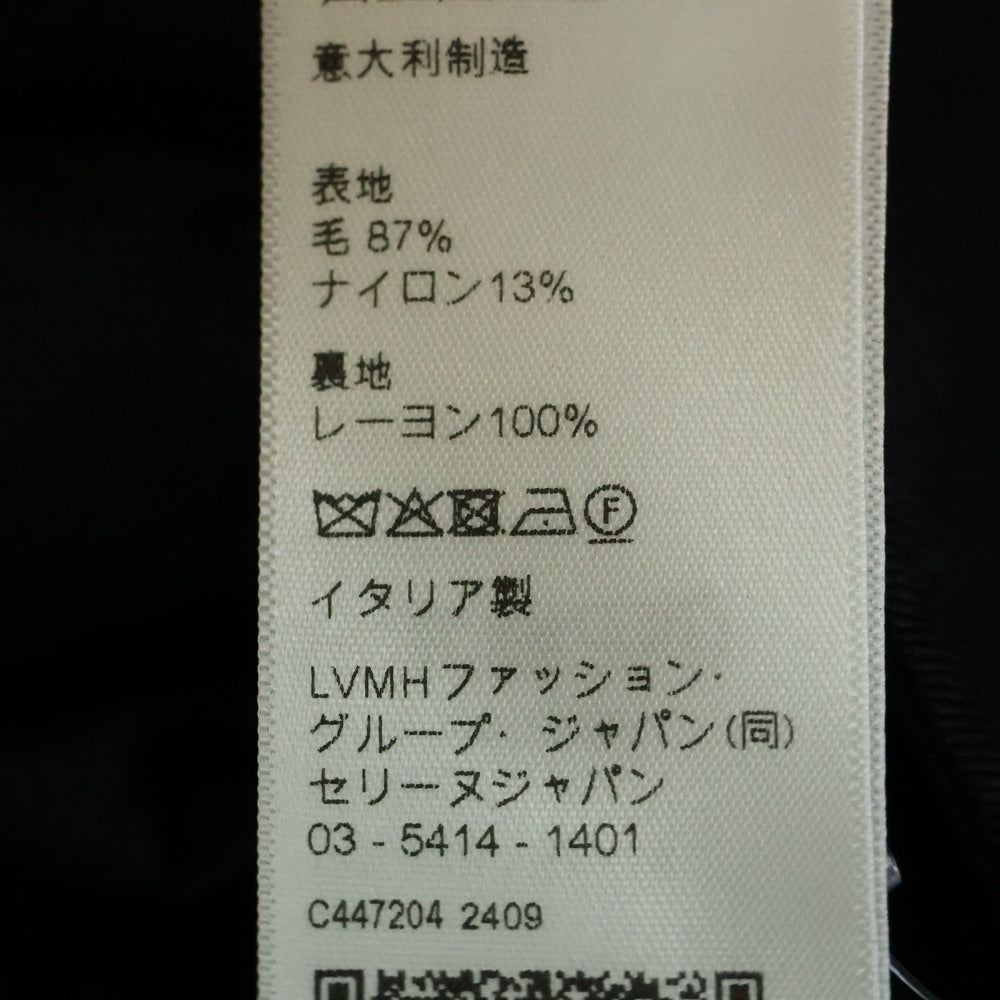 CELINE(セリーヌ) 25SS トリオンフウールツイル ジップアップブルゾン ブラック RV0IE973C
