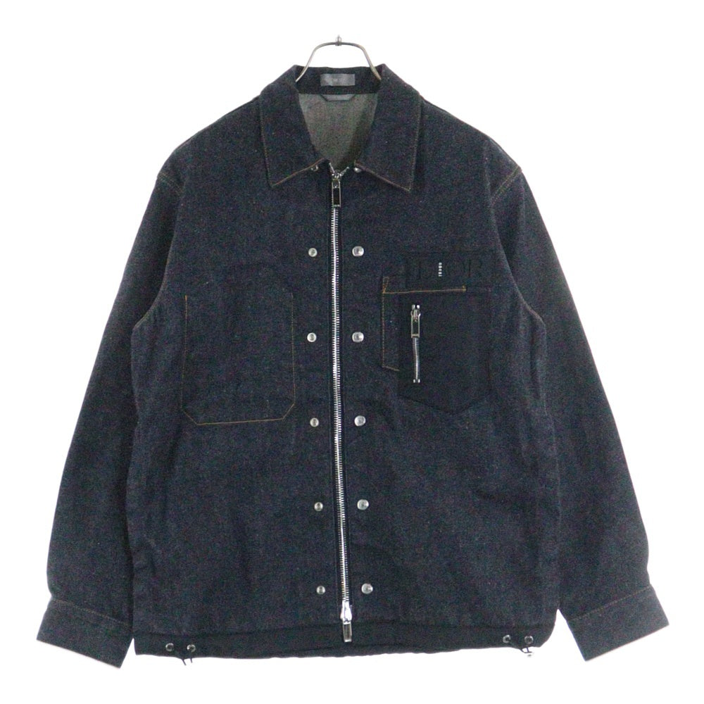DIOR(ディオール) 21AW ×Sacai サカイ ナイロン切り替え デニムジャケット インディゴ 213D487AY507