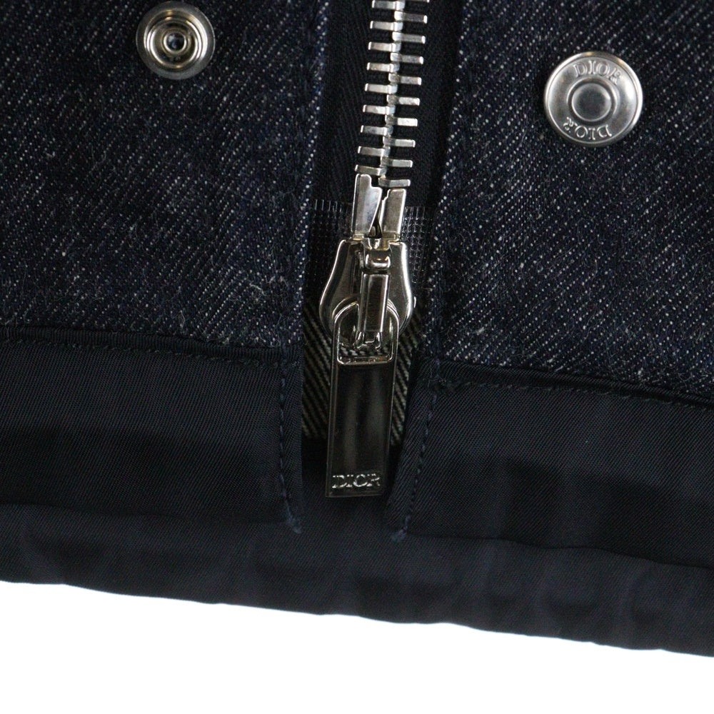 DIOR(ディオール) 21AW ×Sacai サカイ ナイロン切り替え デニムジャケット インディゴ 213D487AY507