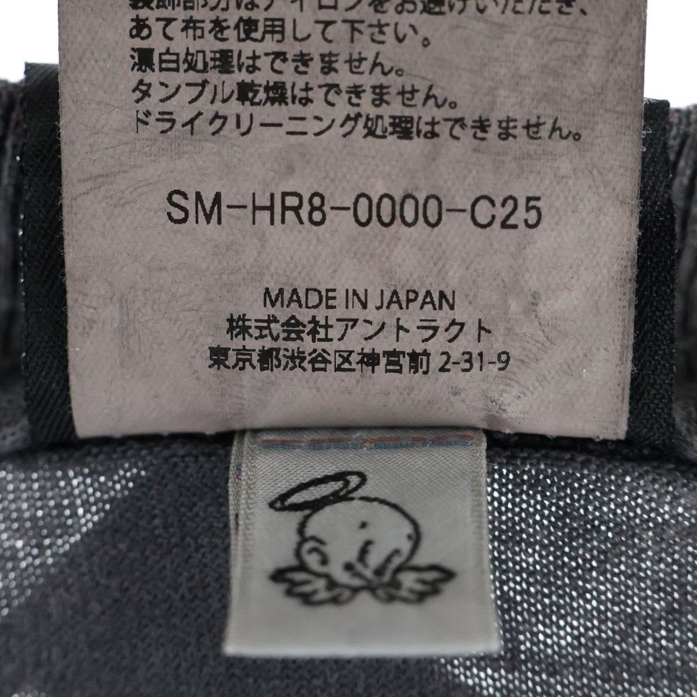 SAINT MICHAEL(セントマイケル) 25SS ×KOSUKE KAWAMURA COMPLETE CONTRL KK SS TEE 河村康輔 両面プリント 半袖クルーネックTシャツカットソー ブラック