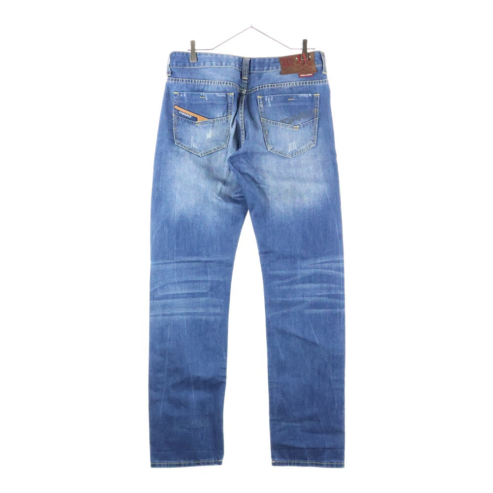 DSQUARED2(ディースクエアード) ダメージ加工 デニムパンツ インディゴ
