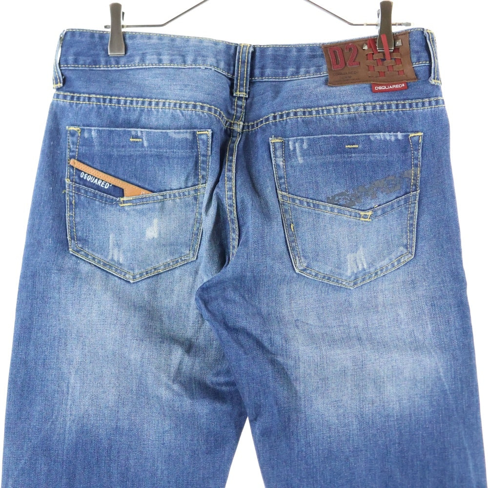 DSQUARED2(ディースクエアード) ダメージ加工 デニムパンツ インディゴ