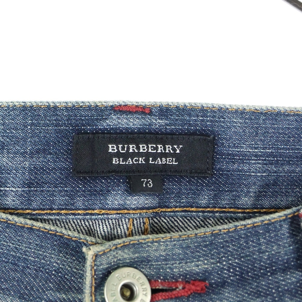 BURBERRY BLACK LABEL(バーバリー ブラックレーベル) ウォッシュドデニムパンツ インディゴ
