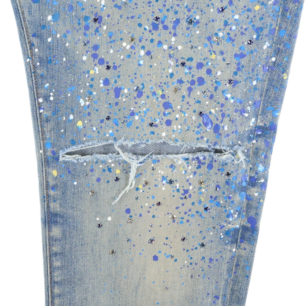 AMIRI(アミリ) Crystal Painter Jean クリスタル ペイント ボタンフライ デニムパンツ