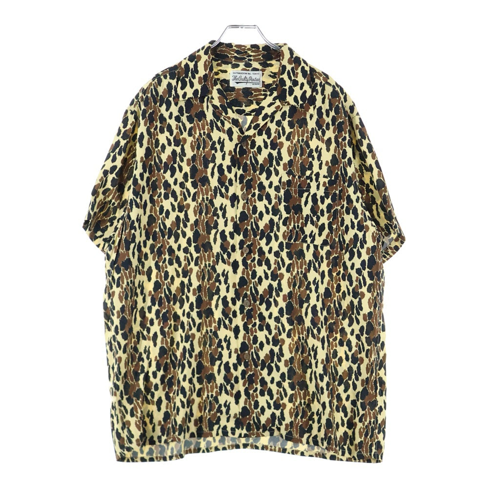 WACKO MARIA(ワコマリア) LEOPARD HAWAIIAN SHIRT S/S レオパード柄 ハワイアンシャツ 半袖シャツ ブラウン