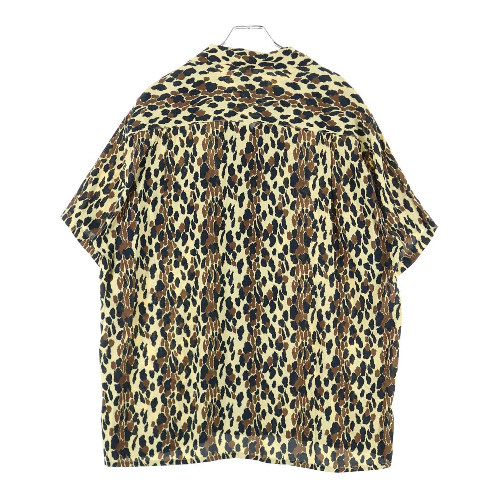 WACKO MARIA(ワコマリア) LEOPARD HAWAIIAN SHIRT S/S レオパード柄 ハワイアンシャツ 半袖シャツ ブラウン