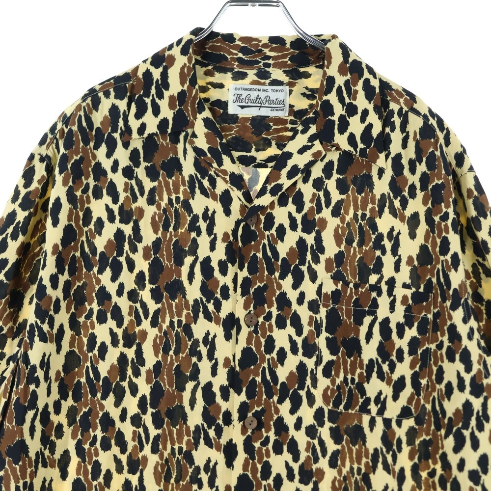 WACKO MARIA(ワコマリア) LEOPARD HAWAIIAN SHIRT S/S レオパード柄 ハワイアンシャツ 半袖シャツ ブラウン