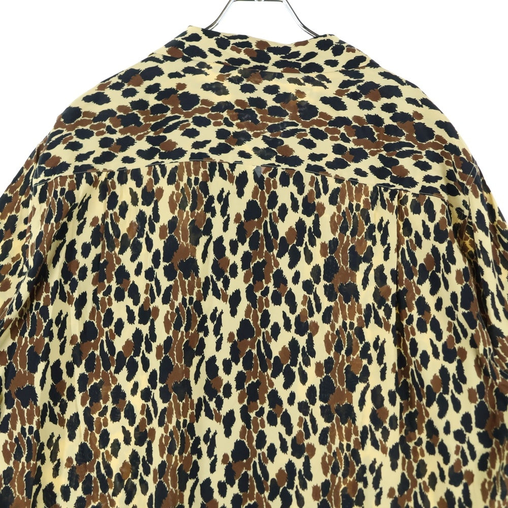 WACKO MARIA(ワコマリア) LEOPARD HAWAIIAN SHIRT S/S レオパード柄 ハワイアンシャツ 半袖シャツ ブラウン