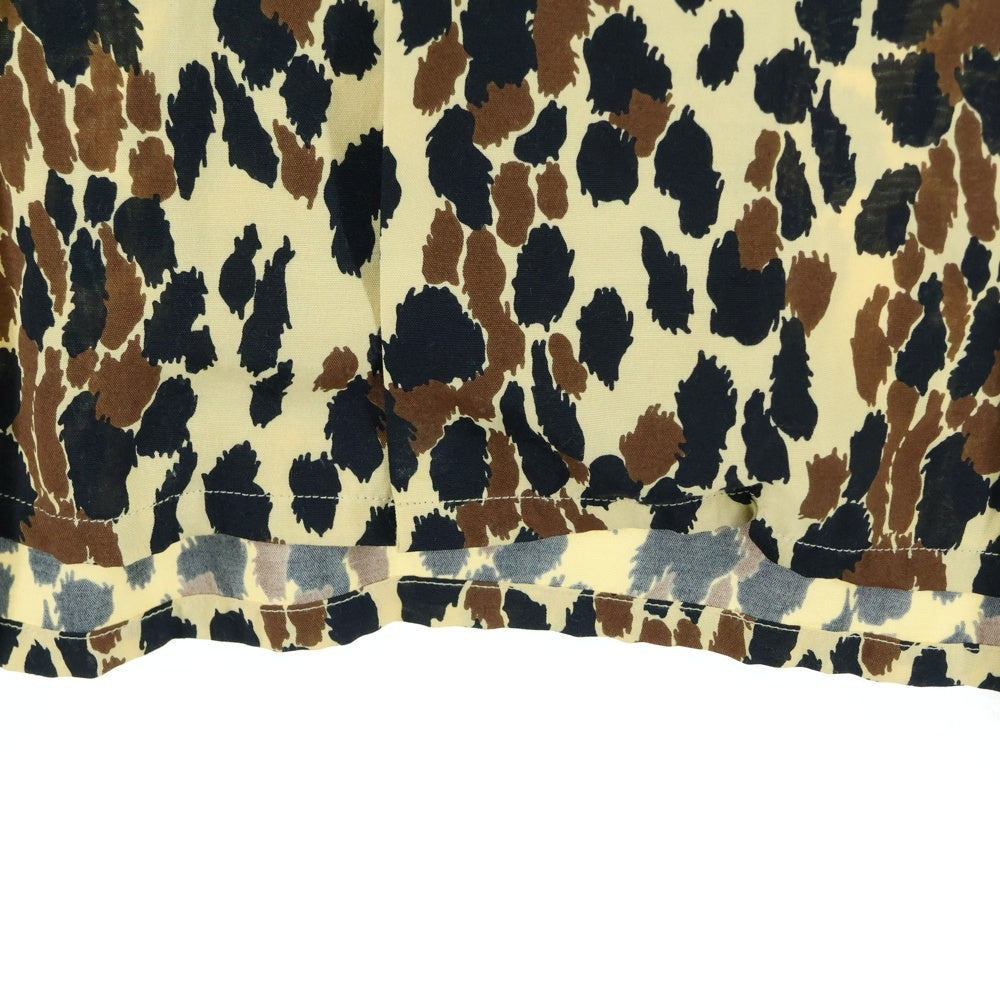 WACKO MARIA(ワコマリア) LEOPARD HAWAIIAN SHIRT S/S レオパード柄 ハワイアンシャツ 半袖シャツ ブラウン