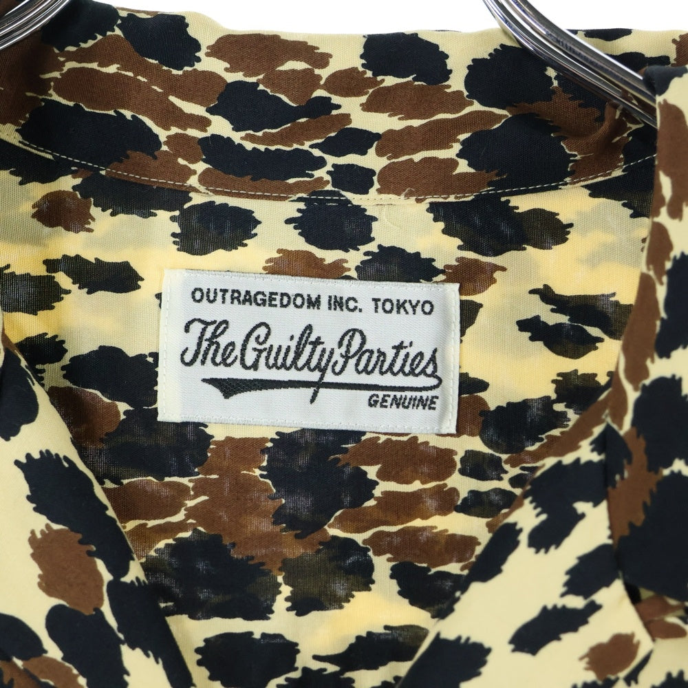 WACKO MARIA(ワコマリア) LEOPARD HAWAIIAN SHIRT S/S レオパード柄 ハワイアンシャツ 半袖シャツ ブラウン
