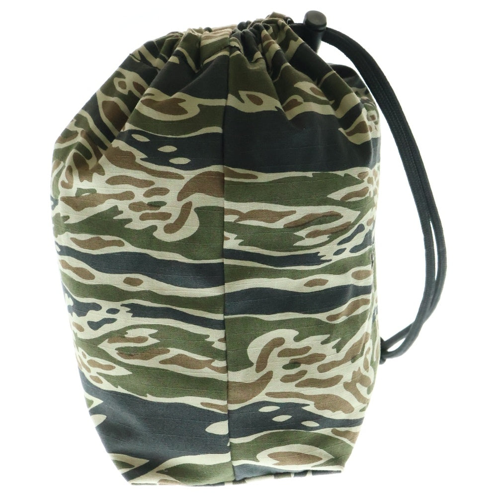 WACKO MARIA(ワコマリア) 25SS TIGER CAMO DRAWSTRING BAG タイガーカモ ドローストリングバッグ 巾着ポーチ カモフラ