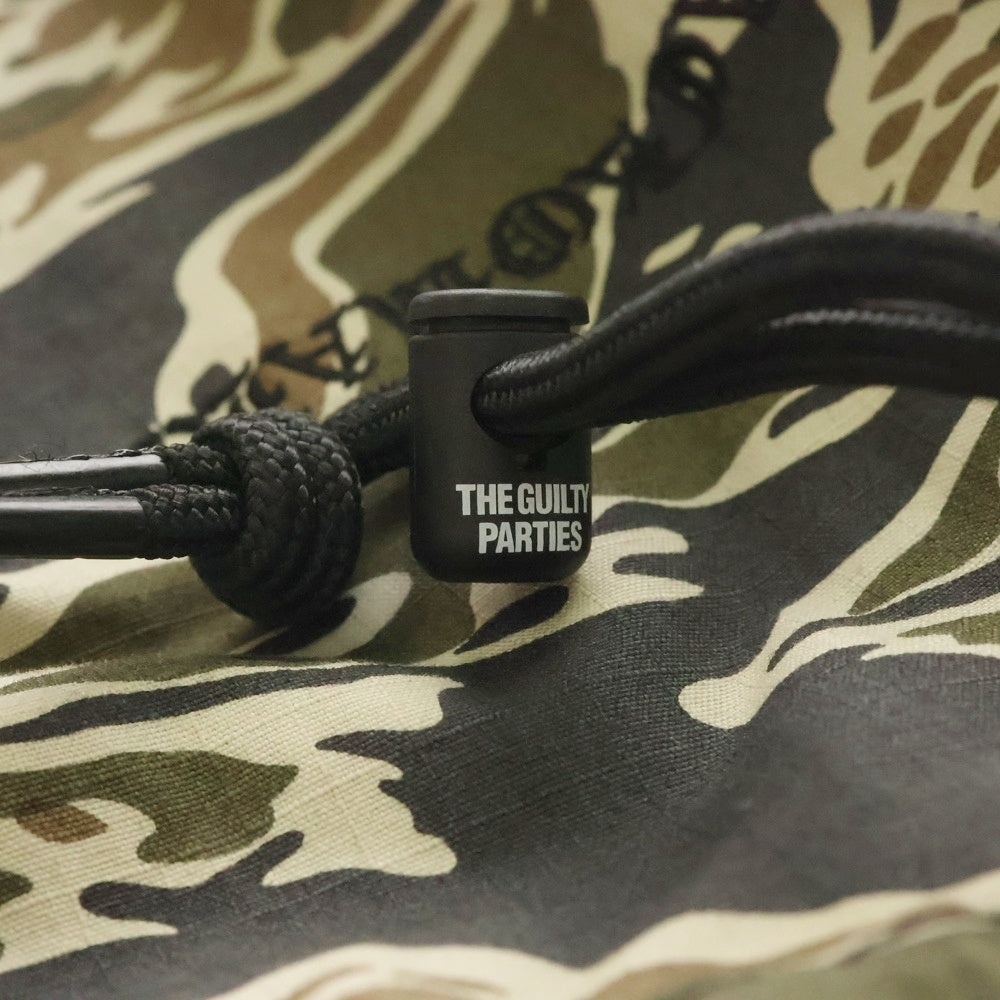 WACKO MARIA(ワコマリア) 25SS TIGER CAMO DRAWSTRING BAG タイガーカモ ドローストリングバッグ 巾着ポーチ カモフラ
