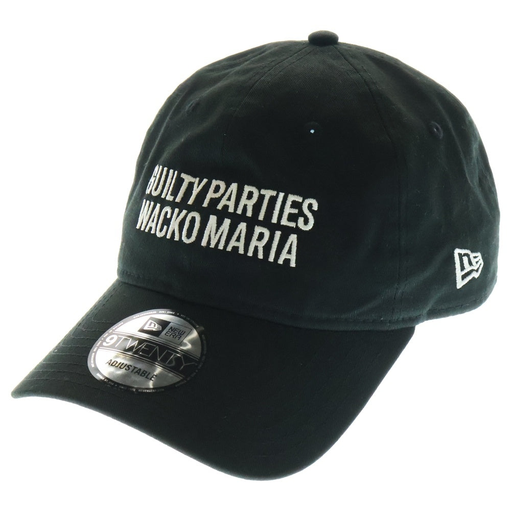 WACKO MARIA(ワコマリア) ×NEW ERA /9TWENTY ロゴ刺繍 6パネル ベースボールキャップ ブラック