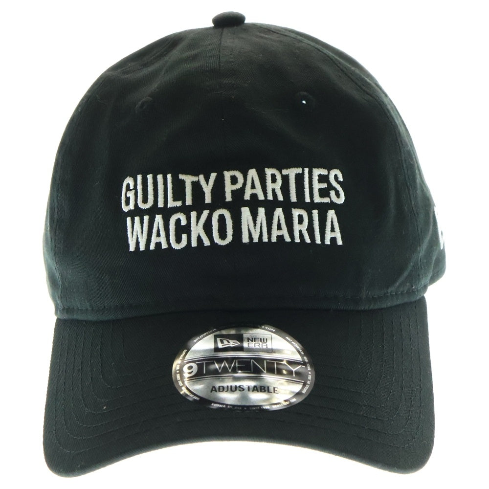 WACKO MARIA(ワコマリア) ×NEW ERA /9TWENTY ロゴ刺繍 6パネル ベースボールキャップ ブラック