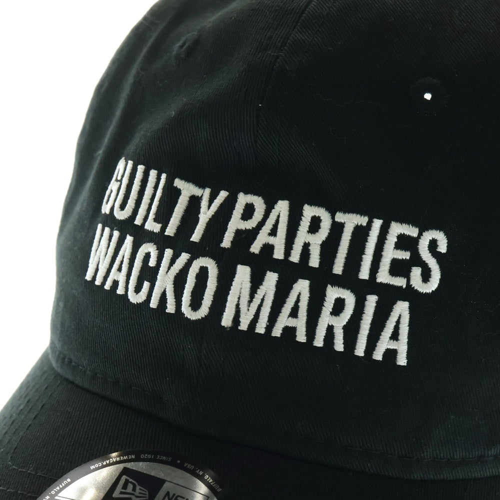 WACKO MARIA(ワコマリア) ×NEW ERA /9TWENTY ロゴ刺繍 6パネル ベースボールキャップ ブラック