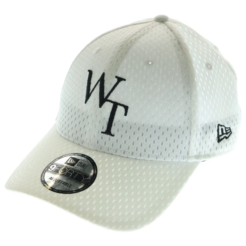 WTAPS(ダブルタップス) ×NEW ERA /9FORTY CAP POLY WTロゴ刺繍 メッシュキャップ 251NENED-HT01 ホワイト