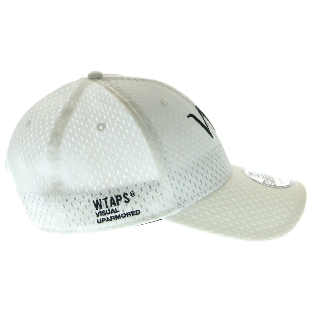 WTAPS(ダブルタップス) ×NEW ERA /9FORTY CAP POLY WTロゴ刺繍 メッシュキャップ 251NENED-HT01 ホワイト