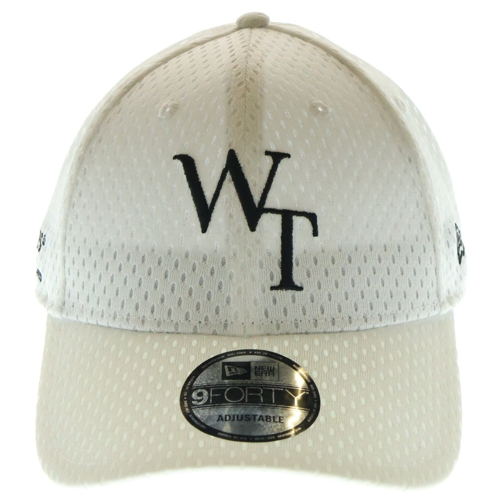 WTAPS(ダブルタップス) ×NEW ERA /9FORTY CAP POLY WTロゴ刺繍 メッシュキャップ 251NENED-HT01 ホワイト