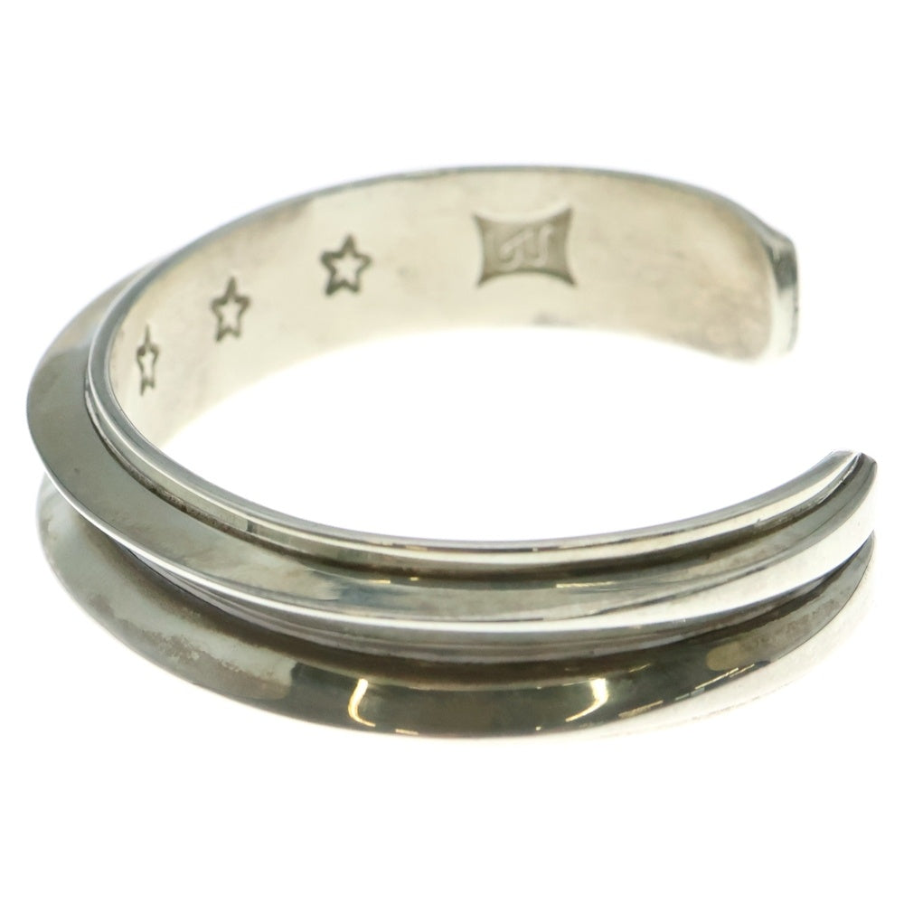 CODY SANDERSON(コディーサンダーソン) 1/2 INCH DOUBLE WIRE PLAIN EDGE ダブルワイヤー プレーンエッジ シルバーバングルブレスレット