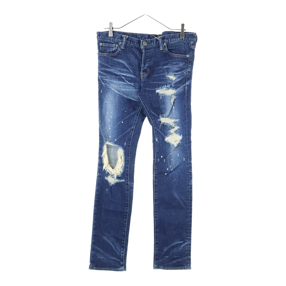 SWAGGER(スワッガー) CRASH REPAIR PRIDE SKINNY DENIM PANTS クラッシュ デニムパンツ インディゴ SWGPTS-677