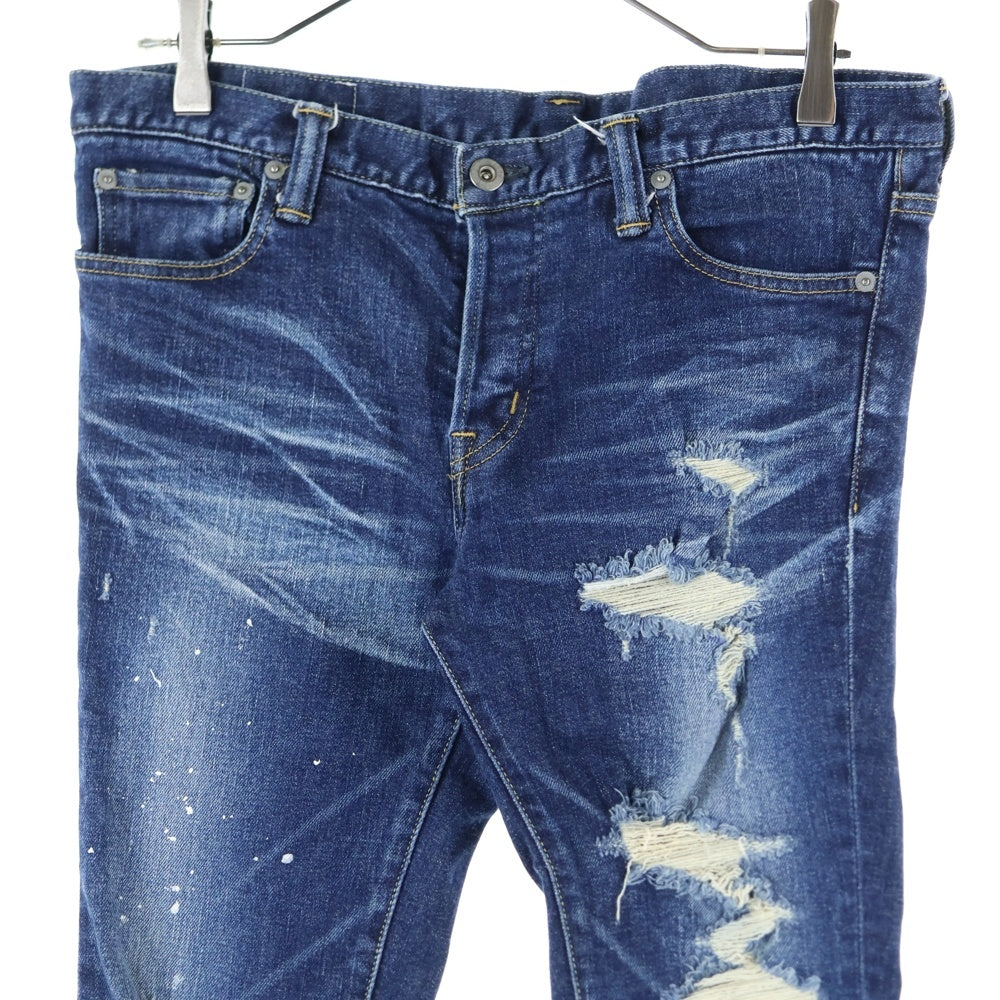 SWAGGER(スワッガー) CRASH REPAIR PRIDE SKINNY DENIM PANTS クラッシュ デニムパンツ インディゴ SWGPTS-677