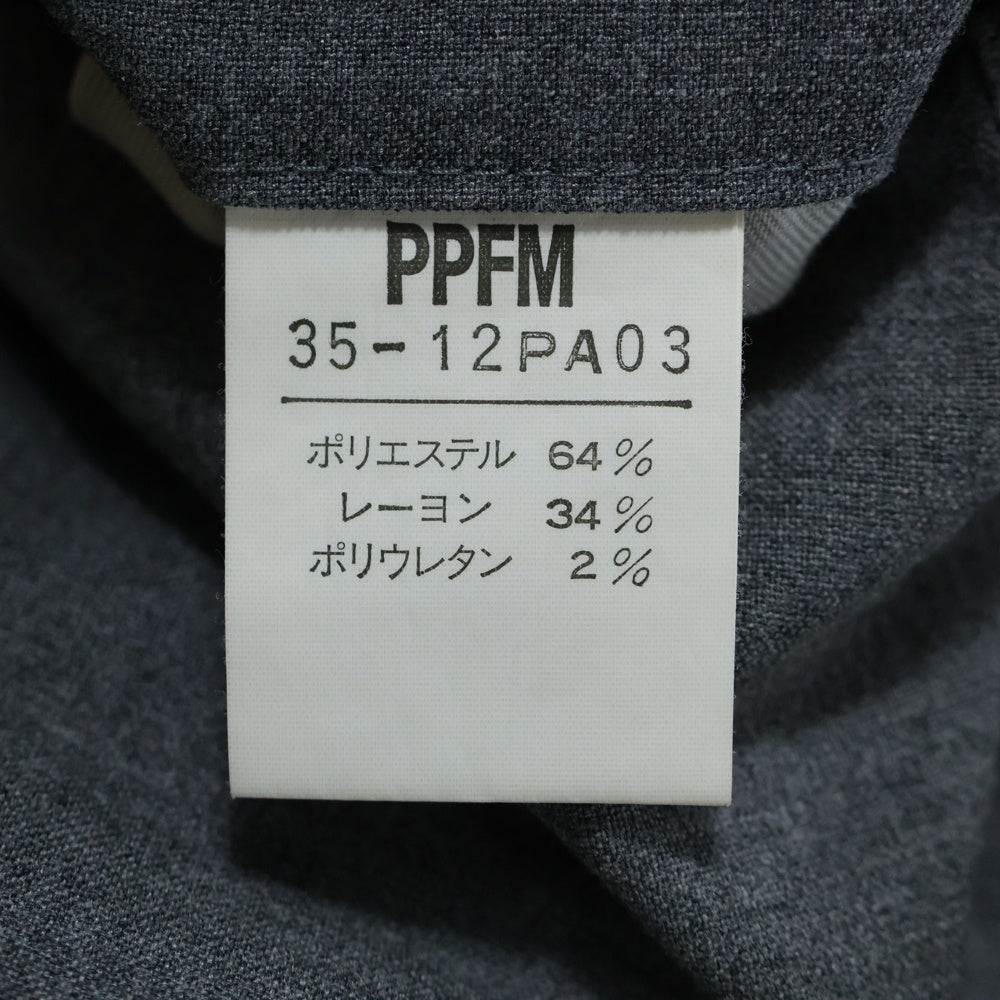 PPFM(ピーピーエフエム) ナイロンスラックスパンツ グレー